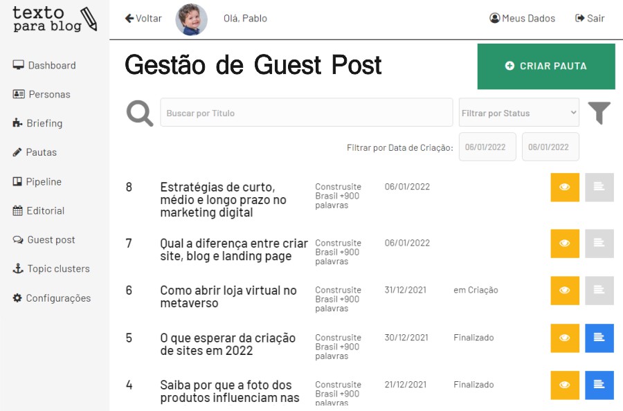 print gestão de guest post plataforma texto para blog